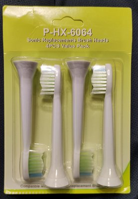 副廠 標準牙刷頭4支/組 HX8910 & Philips HX8*, HX7, zHX9*系列共用