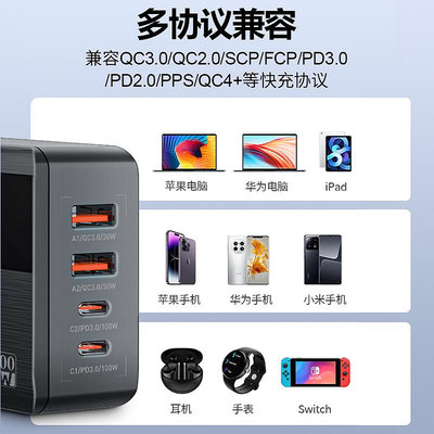 手機配件 LDNIO大功率100W香港版英規帶PD+QC3.0多口手機筆記本英標頭帶顯示屏英式港澳地區使用