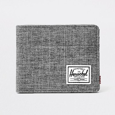 Herschel Roy Bi-Fold Wallet 灰黑 帆布 皮夾 短夾 錢包 [現貨]