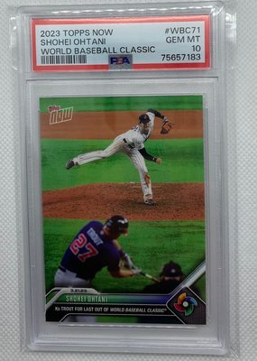 PSA10 大谷翔平 #WBC53 2023 Topps Now-