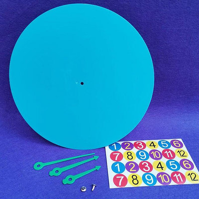 手工diy兒童時鐘上課學習鐘表模型表盤教具自玩具鐘面材料塑料
