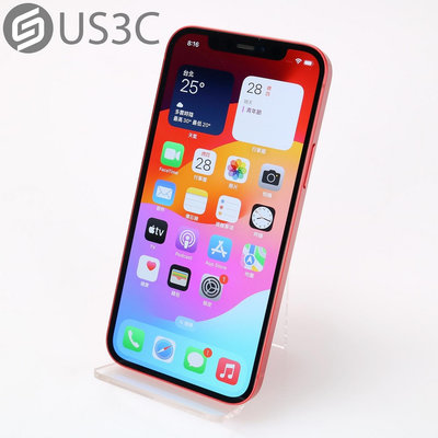 【US3C-桃園春日店】公司貨 Apple iPhone 12 128G 紅色 6.1吋 A14仿生晶片 杜比視界錄製 臉部辨識 UCare店保6個月