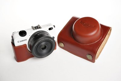 TP- EOS M2 (MII) Canon 22mm專用 設計師款 天翼系列 復古徠卡等級頭層牛皮 相機包 皮套