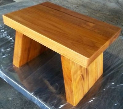 【原味手工家具】柚木小板凳-台南 原木 家具