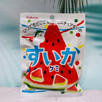 日本 kabaya 卡巴 西瓜造型軟糖 50g 軟糖 西瓜風味