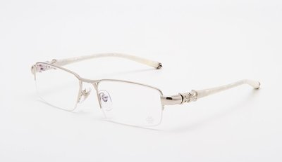 日本鏡架chrome hearts美國克羅心品牌925銀飾BONE POLISHR II款式黑金屬框眼鏡框