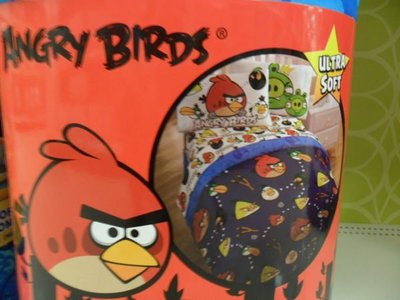 美國代購最新款Anger bird忿怒鳥可愛單人床包組/內含3件組