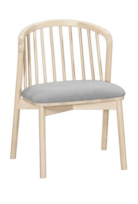 【萊夫家居】CM-643-1：洗白色實木布墊餐椅【台中家具】實木椅 洽談椅 書桌椅 休閒椅 北歐風餐椅 造型椅 橡膠木