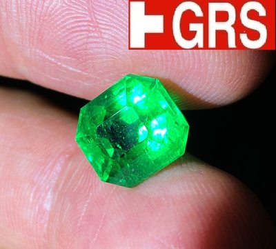 【台北周先生】天然祖母綠 5.91克拉 哥倫比亞產 Minor極微油 頂級美色 送GRS證 文