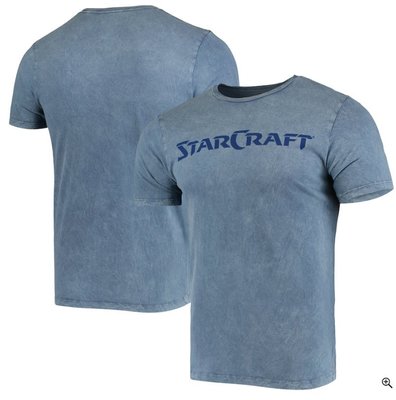 【丹】BZUS_Mens Blue StarCraft Mineral Wash T-Shirt 星海爭霸 T恤