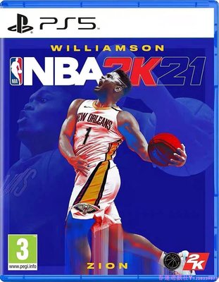 索尼PS5游戲NBA2K21 NBA 2K21 美國職業籃球2021繁體中文英文English