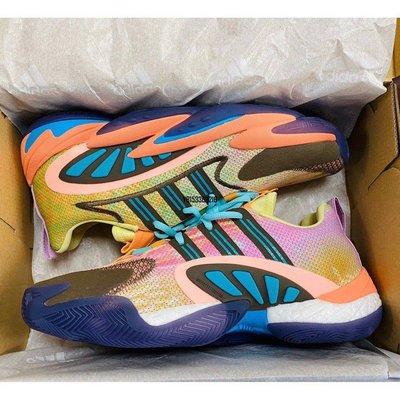 【正品】adidas Crazy BYW 2.0 x Pharrell 菲董 天足 黃橙 籃球FU7369潮鞋