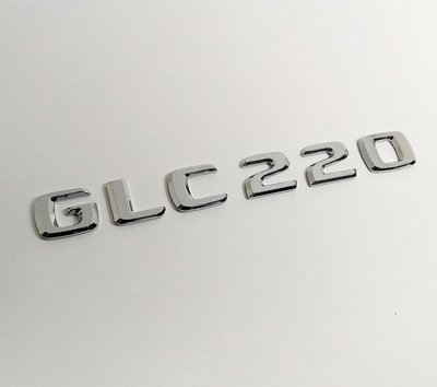 圓夢工廠 Benz 賓士 GLC X253 C253 GLC220 2015~2019 後車箱 尾門字貼字標車標 鍍鉻銀