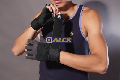 ALEX 選手級 重量 訓練 重訓 手套 舉重 一組兩隻 台灣製 重量手套 A-36