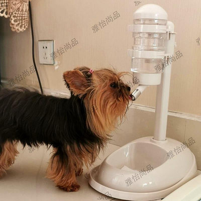 寵物不濕嘴狗狗飲水機自動掛式比熊喝水器貓咪喂水器立式水壺用品-雅怡尚品