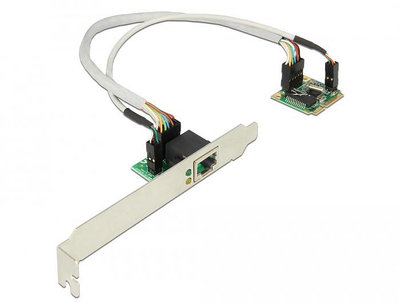 [新品出清] Delock 95239 ~ Mini PCIe I/O PCIe half size 1 x Gigabit LAN