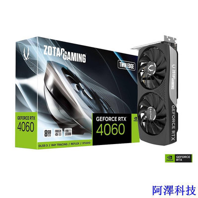 安東科技Vga 顯卡 ZOTAC GAMING GeForce RTX 4060 8GB Win EDGE OC 黑色/白色 (