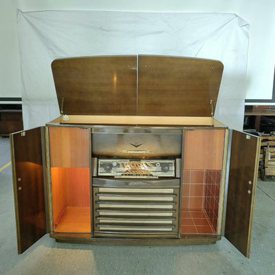 大型古董德國諾曼底Nordmende電子管收音機膽機雕佬唱片