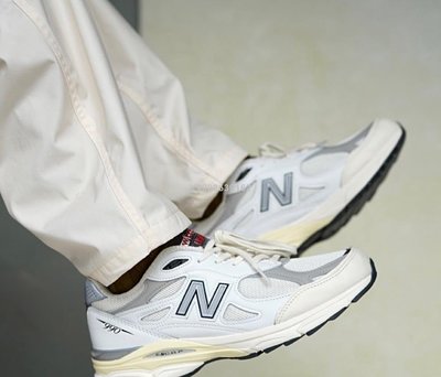 【代購】New Balance 990v3 MiUSA 白 美產 復古休閒跑鞋 M990AL3