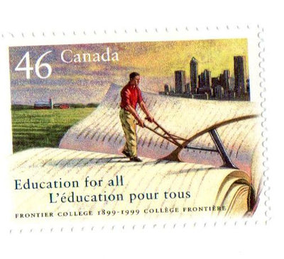 (Y812) 1999 加拿大 Frontier College 100周年紀念郵票    新1全  Scott#1810