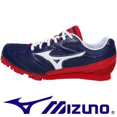 鞋大王Mizuno U1GA-149042 藍×紅 TMC SPLIT 3 田徑釘鞋【特價出清】613M