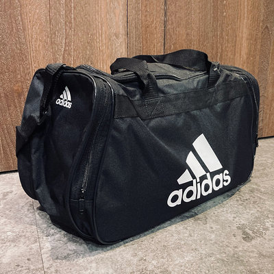 美國百分百【全新真品】adidas 愛迪達 旅行袋 手提包 肩背包 手提袋 運動包 行李袋 大容量 黑色 AT64