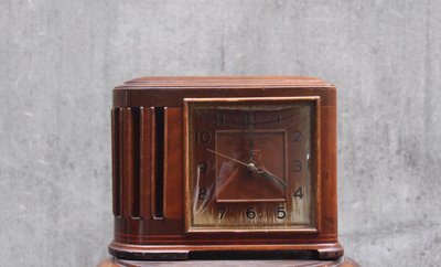 1930s 美國 E. Ingraham 木製 老電鐘