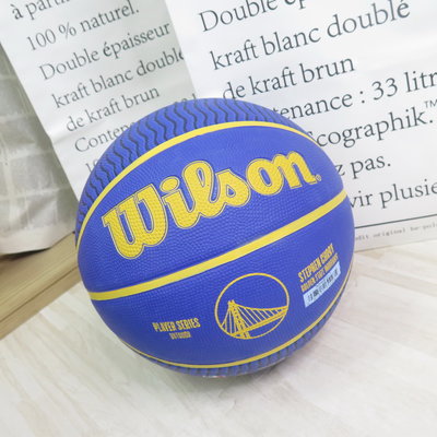 WILSON NBA球員系列 22 CURRY 橡膠 室外用 7號籃球 WZ4006101XB7 藍【iSport】
