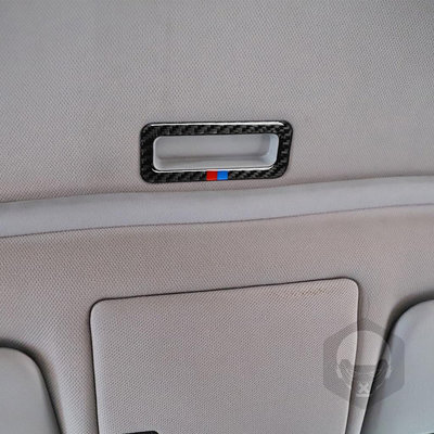 BMW 寶馬老3系 E46 323i 328i 真碳纖維天窗框貼紙內飾改裝配件裝飾