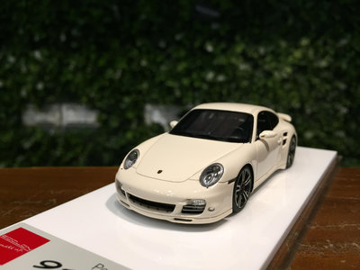 1/43 MakeUp Porsche 911 (997) Turbo 2010 White EM619D【MGM】
