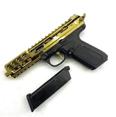 《GTS》CTM AAP01C GBB 輕量化 鋁合金 簍空版 黑色 電鍍金 長版 成槍