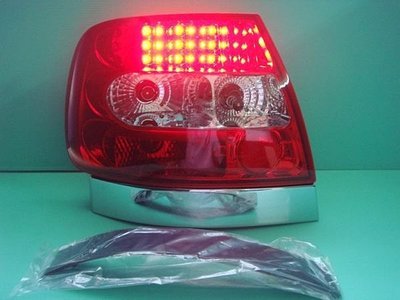 》傑暘國際車身部品《 全新超亮版AUDI A4 95-98 B5 8d 黑框led 紅白LED尾燈組限量供應