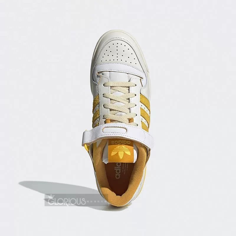 特賣開學季Adidas Forum 84 Low White Hazy Yellow 白黃運動鞋【GL代購