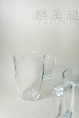 ~菓7漫5咖啡~樂美雅 Arcoroc 沃魯托強化玻璃咖啡杯 14oz 400ml L3696 玻璃杯 咖啡杯 馬克杯