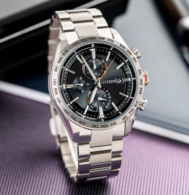 【時光鐘錶公司】CITIZEN 星辰錶 AT8181-63E Eco-Drive 紳士風範鈦金屬光動能電波腕錶