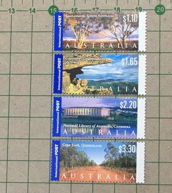 【郵卡庫2/風景】澳洲2002年SC2077/80，澳洲風情 4全，原膠未貼新票 SP8025