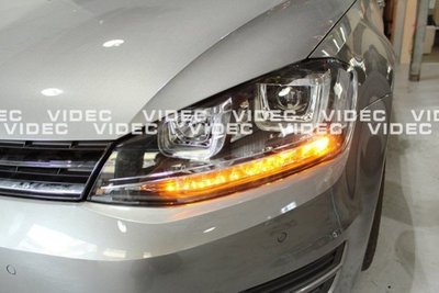 威德汽車 福斯 GOLF 7 七代 GTI 樣式 大燈 總成 DRL LED 日行燈