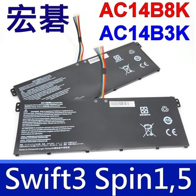Acer AC14B8K AC14B3K 原廠規格 電池 A515-51G A515-52G A515-54G R3