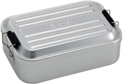 【日本代購】Skater 鋁製便當盒 1000 毫升 AFT10B-A 銀色