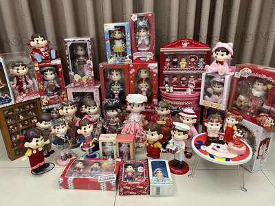 日本不二家牛奶妹peko人形收藏