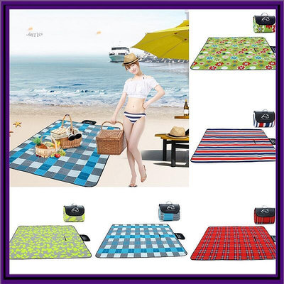 [JCE] 條紋花格戶外野營野餐墊沙灘帳篷墊防水毯