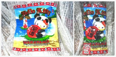 奶嘴小舖購於日本變裝白浜熊貓HELLO KITTY紀州限定圖案日本製小毛巾方巾