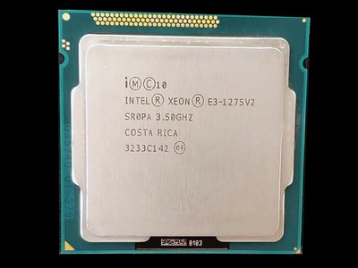 【含稅】Intel Xeon E3-1275v2 3.5G 1155 四核八線 77W 正式CPU 一年保 內建HD