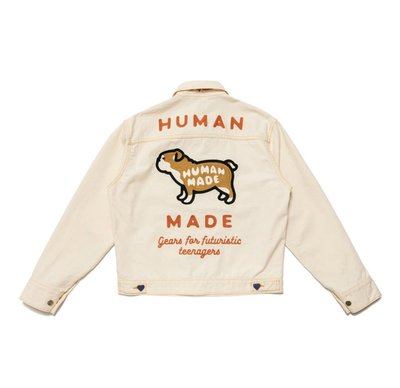 現貨熱銷-Human Made Denim Work Jacket 小狗 刺繡 牛仔 外套
