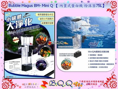 [B.Q.Q小舖]中國Bubble Magus BM- MiniQ【內置式 蛋白除沫器 蛋白機75L】