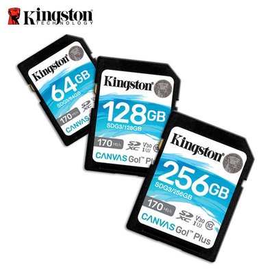 【新版記憶卡】256G 金士頓 Kingston Canvas Go!Plus 公司貨 (KT-SDCG3-256G)