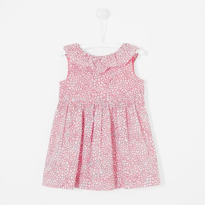 降價囉~~法國童裝名牌 Jacadi 女寶寶Liberty Print Dress 法式經典粉色花朵洋裝 12M