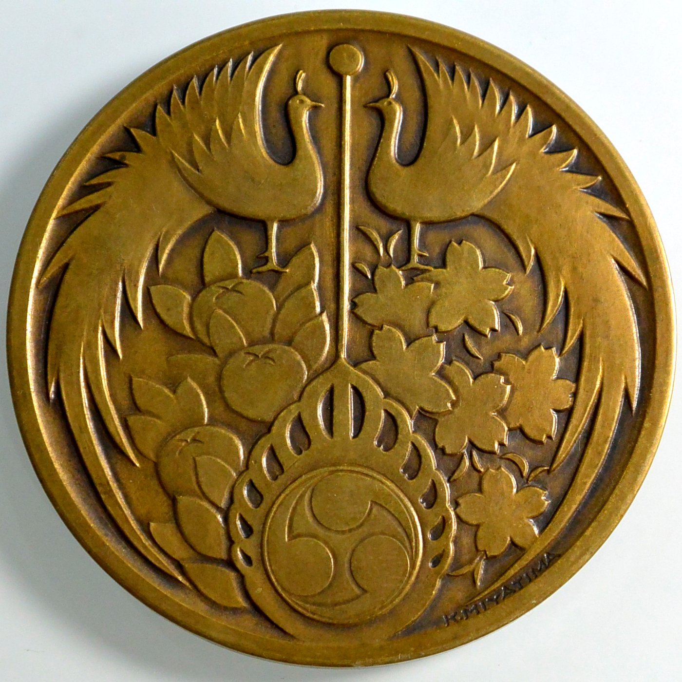 日本1928年昭和3年昭和天皇御即位大禮紀念牌銅章造幣局製| Yahoo 