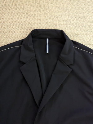 丹麥品牌 Jack & Jones 黑色西裝風衣外套 上班西裝外套 短版西裝外套