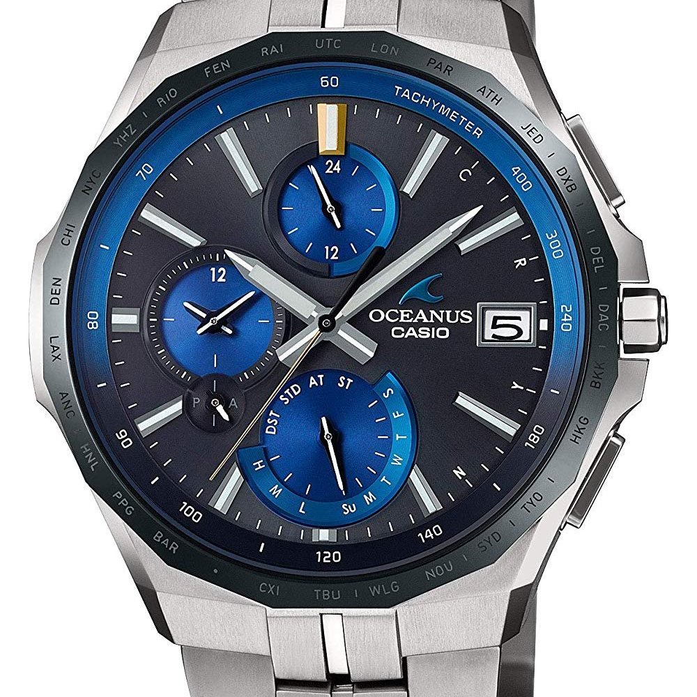 光華.瘋代購 [空運包稅可面交] CASIO OCEANUS OCW-S5000E-1A JF 藍芽太陽能電波錶